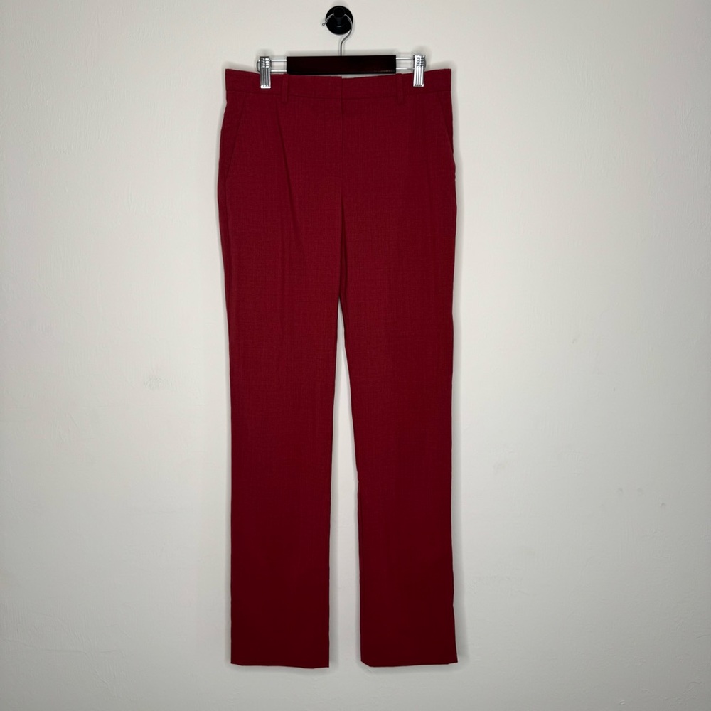 Theory Trouser Pants wool blend in brick red